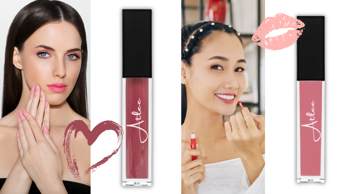 light pink lipstick matte